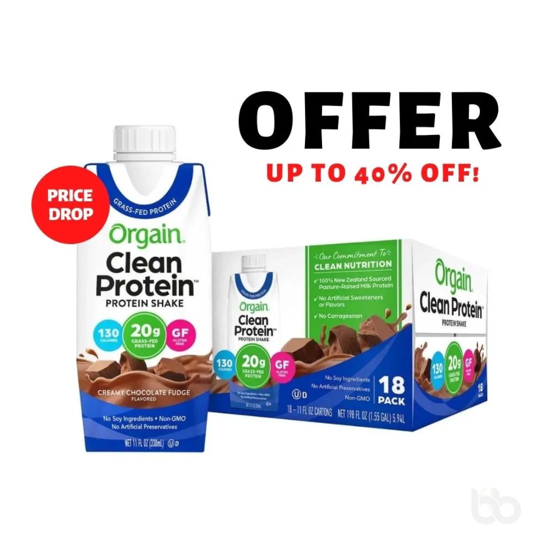 Orgain Protein Shake RTD 18/pack