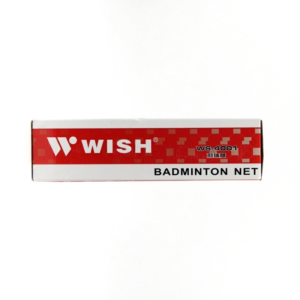Wish NS-9001 & WS-4001 Badminton Post Set with Net – Heavy-Duty Badminton Net & Official Size Net for Training and Competitive Play