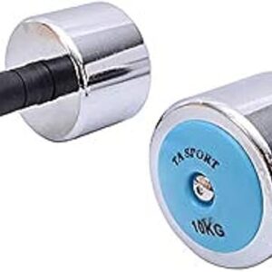 CHROMED DUMBBELL DB5212 10KG WITH RUBBER HANDLE