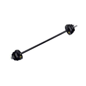 TA SPORT 20KG BLACK RUBBER PUMP SET WITH FOAM HANDLE (PLATE:1.25/2.5/5KGx2PCS) 2 SPRING YL-FW-279