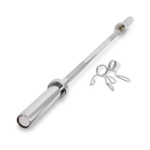 OYLMPIC WEIGHT LIFTING STRAIGHT BAR 220 CM HANDLE DIA 50MM CHROME STEEL PB024