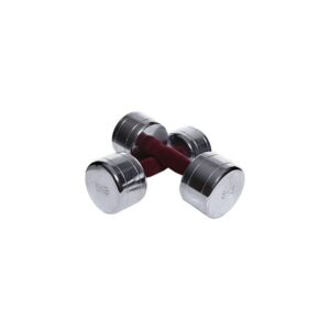 CHROMED DUMBELL 8 KG 10510 COLOUR TUFTED HANDLE