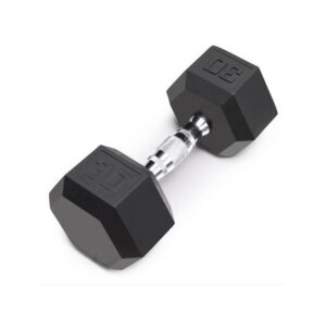 RUBBER HEX DUMBBELL DB6101 30LB W/LOGO