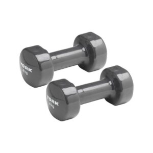 YORK FITNESS VINYL DUMBBELL 4KG GRAY 1676