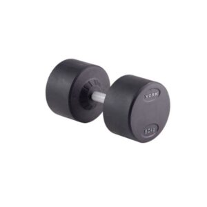 York Round Rubber Dumbbell 50Kg Dzlg11 Black
