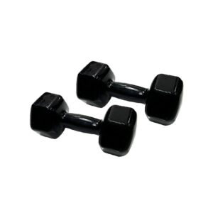YORK HEX VINYL DIPPING DUMBBELL 1KG*2PCS BLACK DB2121
