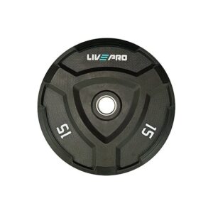Rubber Bumper Plate 15Kg Blck Lp8022 - 15 (Brand : Liveup)