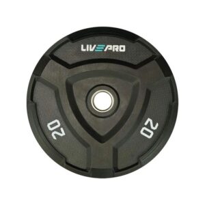 RUBBER BUMPER PLATE 20KG BLCK LP8022-20
