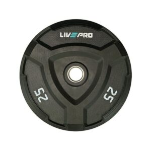 RUBBER BUMPER PLATE 25KG BLCK LP8022-25