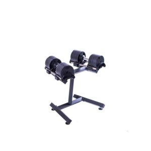 ADJUSTABLE DUMBBELL WITH RACK 20 KGS CS8006 BLACK