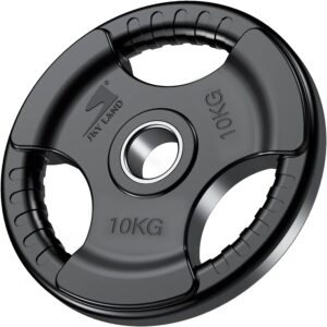 TA SPORT OLYMPIC RUBBER PLATE TPL24R 10 KGS BLACK
