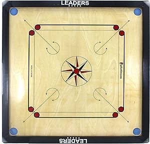 CARROM BOARD 42X42 NATURAL ROUND CORNER