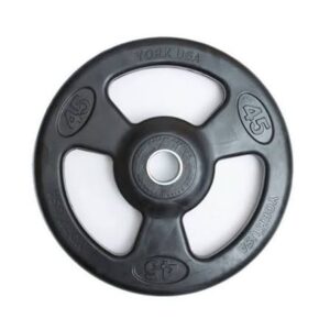 YORK WEIGHT PLATE 45LB RUBBER ISO GRIP 29025