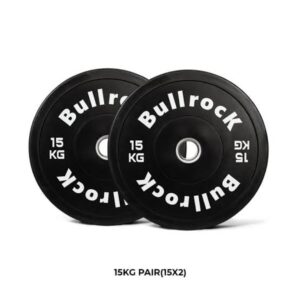 BLACK RUBBER PLATE 15KG WITH SS FLANGE