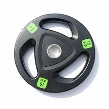 RUBBER COATED OLYMPIC PLATE 15KG IR91036LT.GREEN