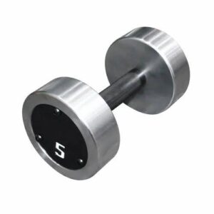 CHROMED DUMBBELL DB5212 1KG WITH RUBBER HANDLE