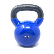 KETTLEBELLS RUBBER IR92007-J 20KG BLUE CH HANDLE
