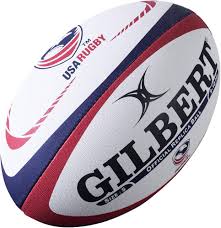 RUGBY BALL LEATHERITE OB34100001 WHT / BLU / RED