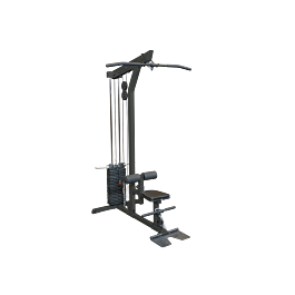 PRO LAT MACHINE WITH LOW ROW BLACK GLM85B