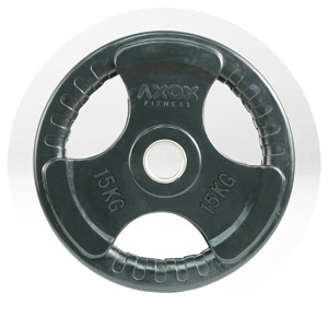 TA SPORT OLYMPIC RUBBER PLATE TPL24R 15 KGS BLACK