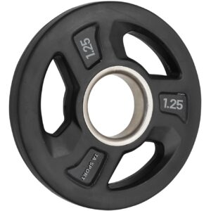 TA SPORT OLYMPIC RUBBER PLATE TPL24R 1.25 KGS BLACK