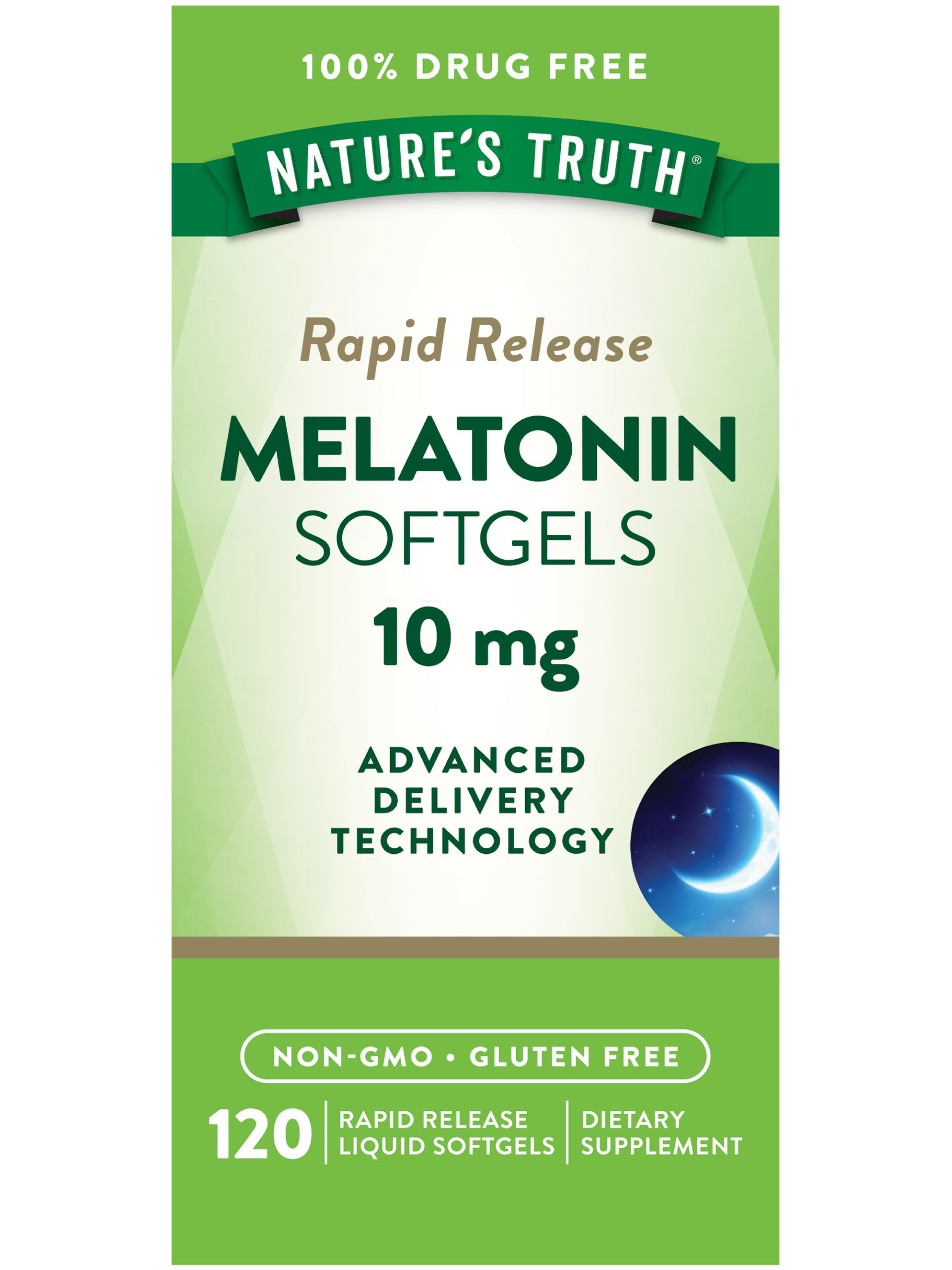NATURES TRUTH SLEEP MELATONIN SOFTGELS 10MG 120s