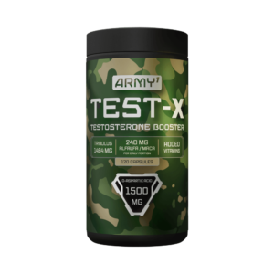 ARMY1 TEST-X TESTOSTERONE BOOSTER 1500MG 120 CAPSULES