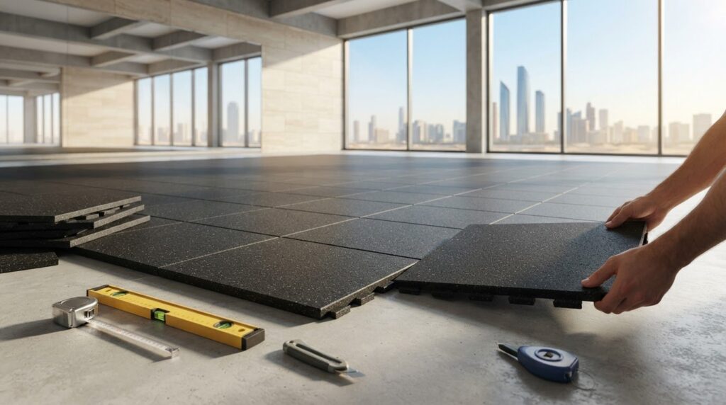 Interlocking Gym Tiles UAE: A Practical Installation Guide