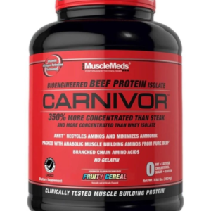 MUSCLEMEDS CARNIVOR BEEF PROTEIN ISOLATE 4.14LBS ASSORTED    SERV 56
