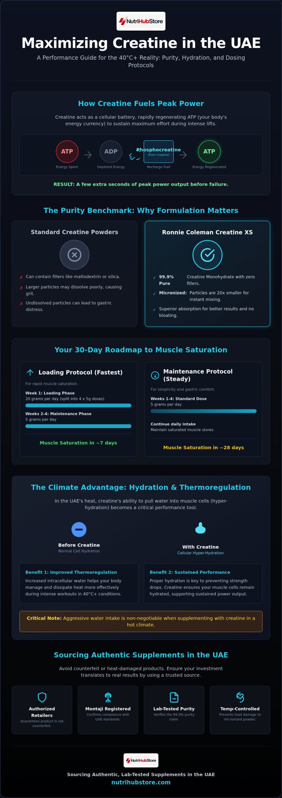 The Definitive Guide to Creatine Monohydrate in the UAE: Maximizing Performance with Creatine XS