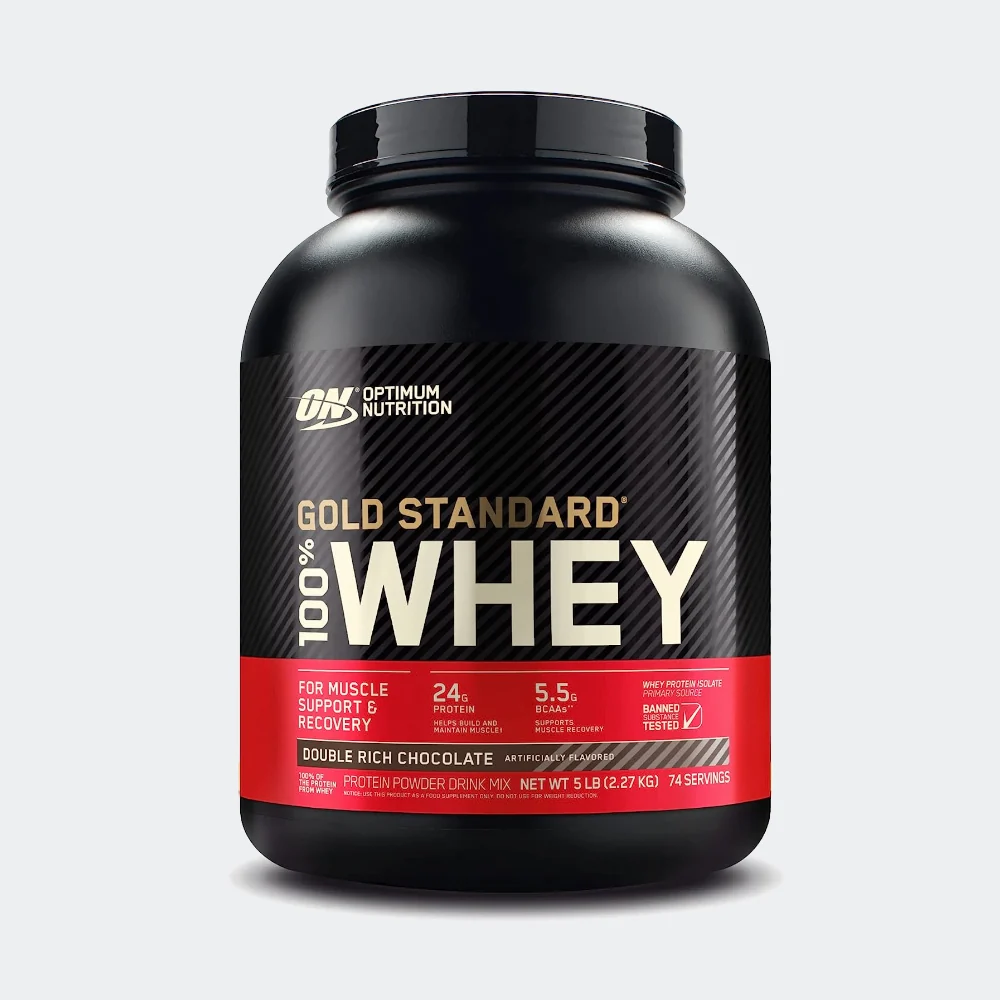 OPTIMUM NUTRITION GOLD STANDARD WHEY PROTEIN 5LB DOUBLE RICH CHOCOLATE SERV 74
