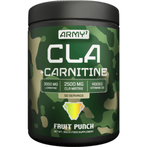 ARMY1 CLA+CARNITINE 2500MG 300G FRUIT PUNCH SERV 50